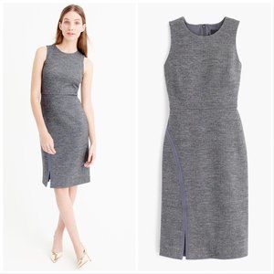 J. Crew Herringbone Wool Blend Sheath Dress